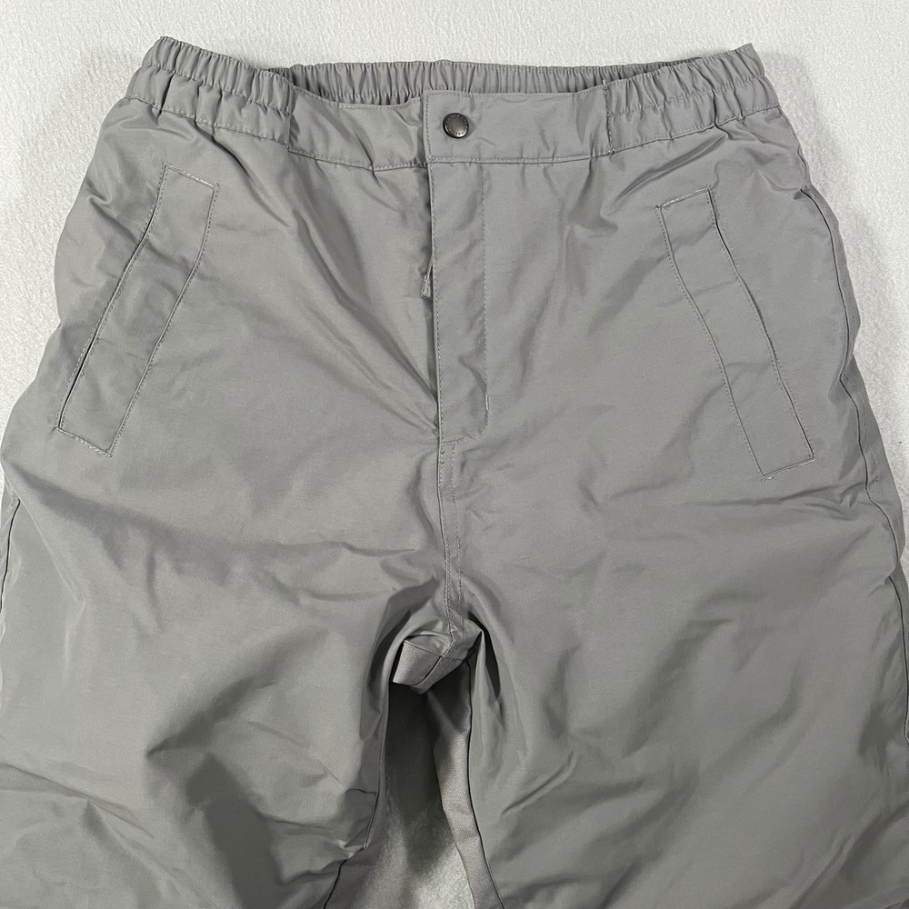 Lands End Kids squall Gray Grow A Long Ski Snow Pants sz 14 Waterproof Insulated - Picture 8 of 12